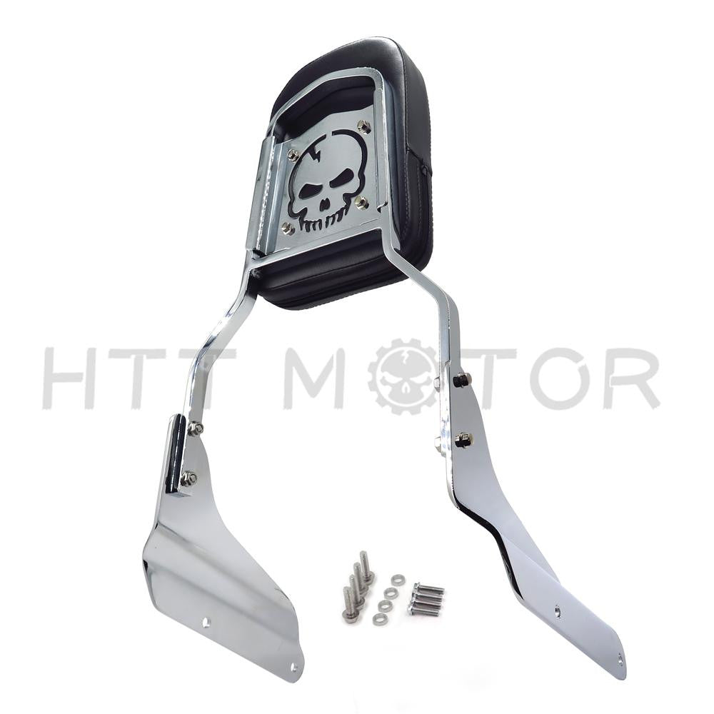 Chrome Skull Backrest Sissy Bar For Honda Magna VF250 1995-2006 VF750 1994-2003