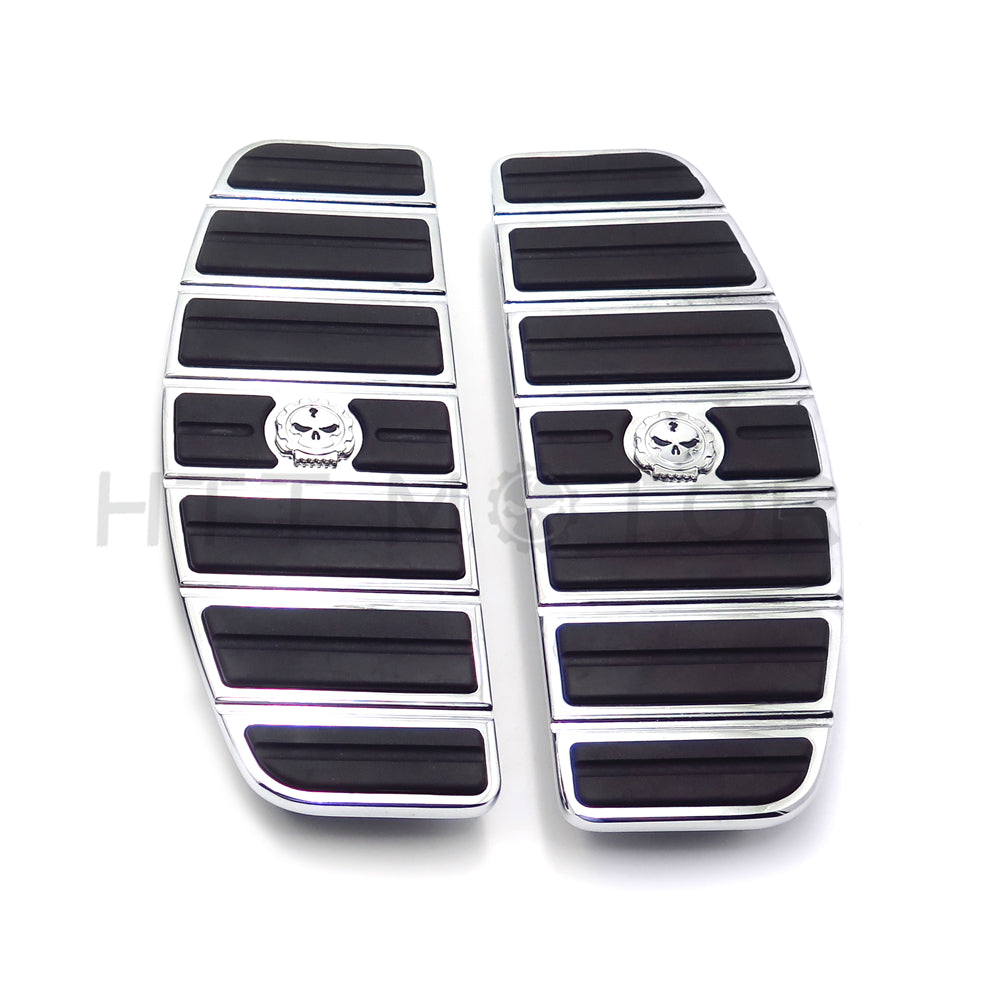 Skull Rider Footboard Insert Kit Traditional D For 87-15 TOURING 86-15 SOFTAIL