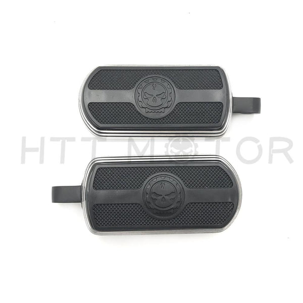 Gear Skull Great Wall FootPeg For 84-17 Harley Road King Street Glide Road Glide