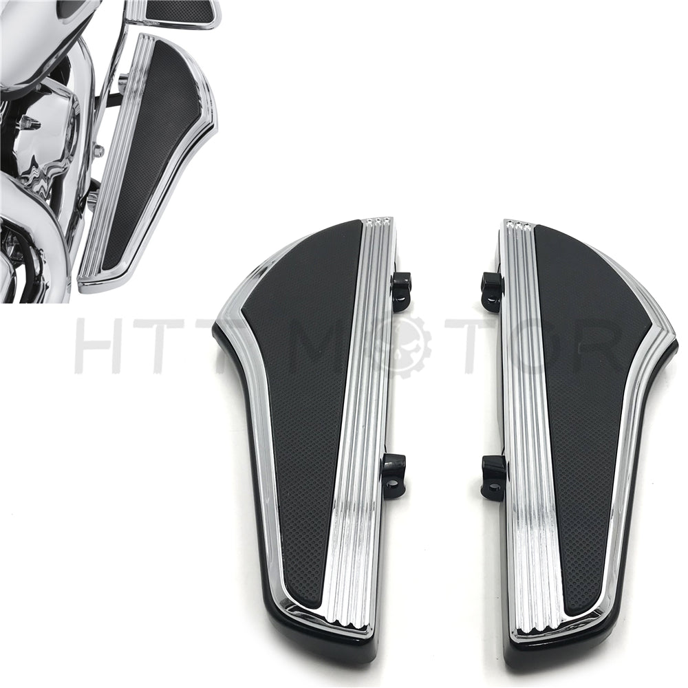 Shark Fin Defiance Driver Footboard For Harley 12-16 FLD 00-19 Touring Road Glide