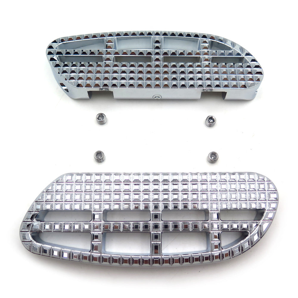 USMT216-122A-CD- 1 Pair of Dominator Passenger Floorboard Compatible With 1993-2019 Harley Touring Road King Chrome