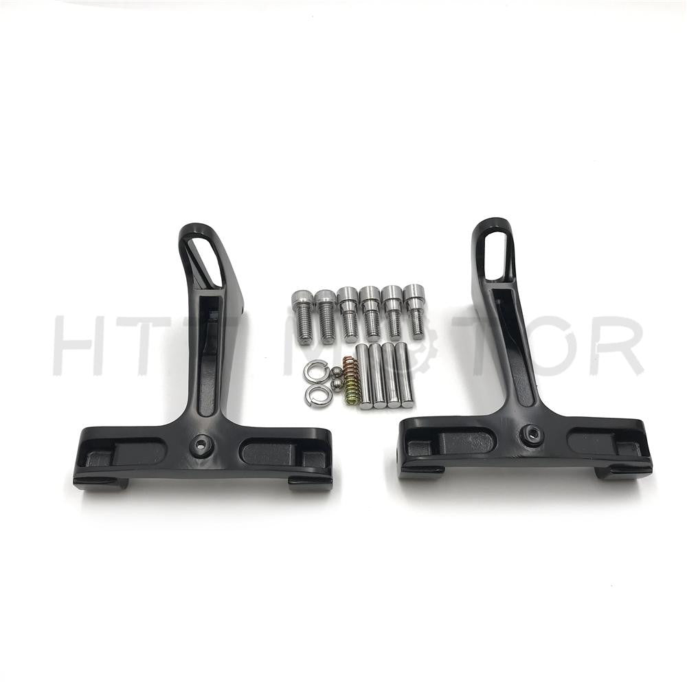 Black Passenger Footboard Floorboard Mounting Bracket For 1993-2019 Touring Trike