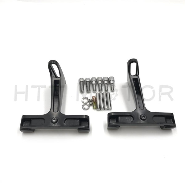 Black Passenger Footboard Floorboard Mounting Bracket For 1993-2019 Touring Trike