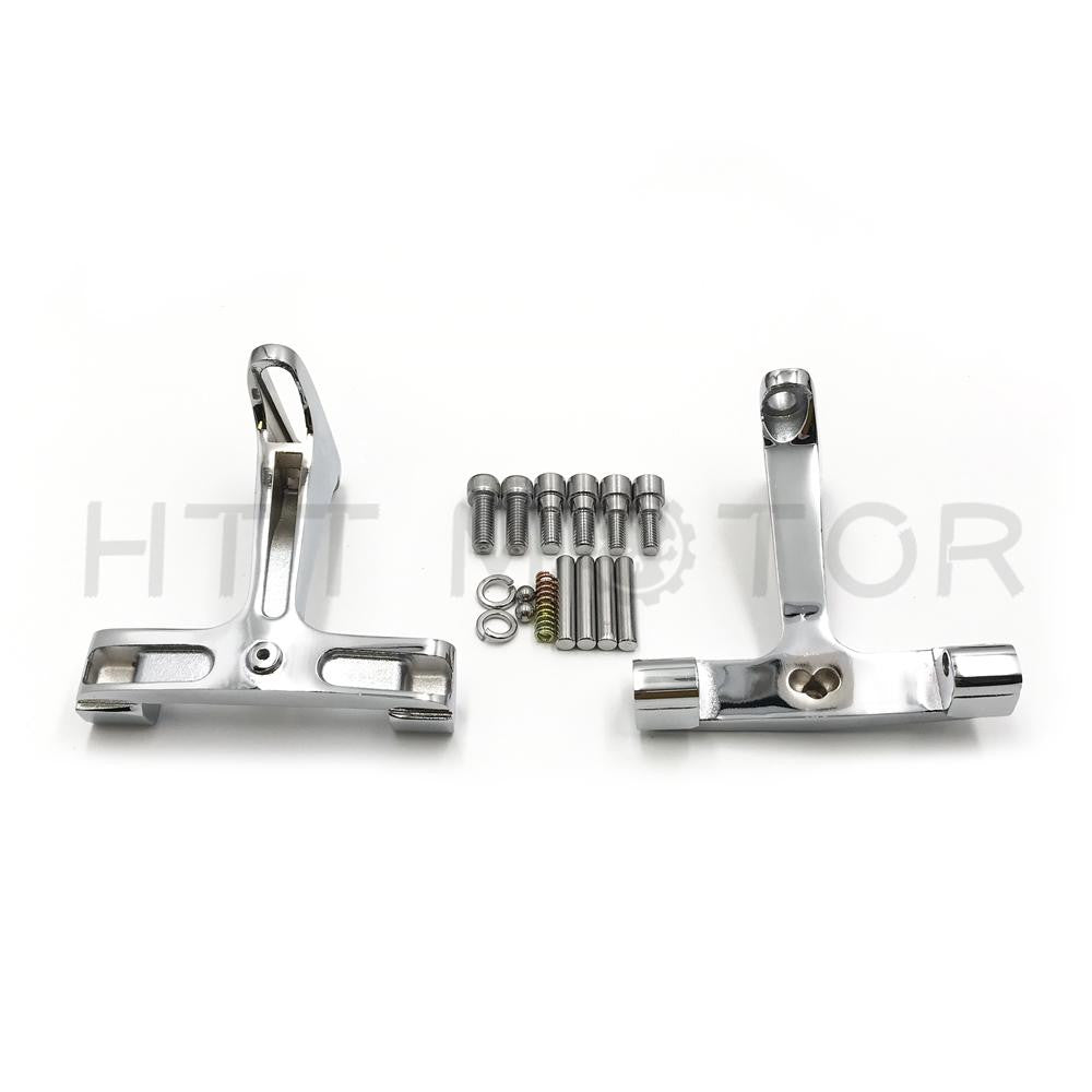 Chrome Passenger Footboard Floorboard Mounting Bracket For 1993-2019 Touring Trike