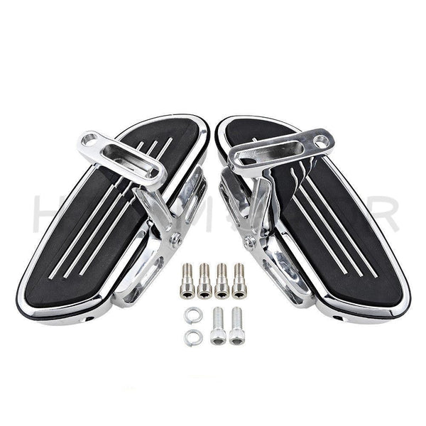 Chrome Streamline Passenger Footboard Floor Board Set For Harley Touring 93-18