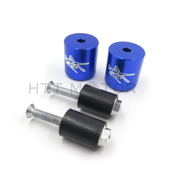 HTTMT- BLUE Hand Bar End Rubber For 1999-2012 Suzuki GSXR 600 750 1000 GSX1300R Hayabusa