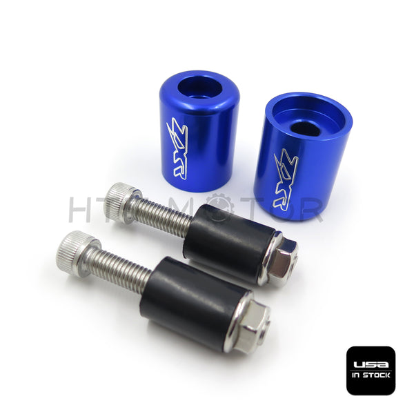 HTTMT- Blue Bar Ends Rubber For Kawasaki Ninja 250 500 Zx600 Zx6 636 Zzr600 Zx6R Zx6Rr