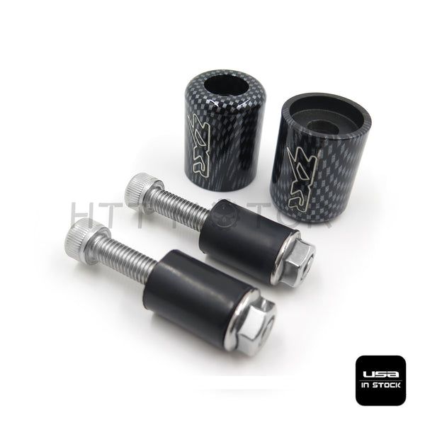 HTTMT- Rubber "ZXR" For 2003-2012 Kawasaki Ninja ZX6RR grip Bar Ends US