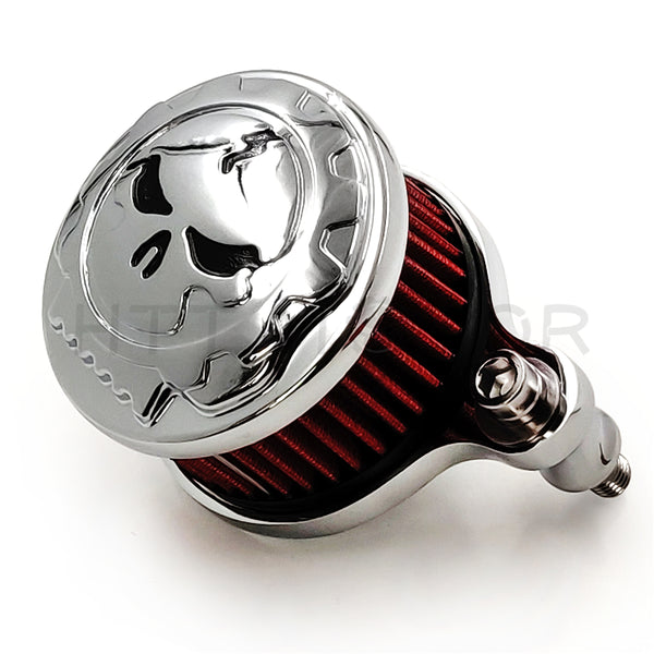 Skull Air Cleaner Intake Filter For Harley Sportster XL883 XL1200 1988-2015 Chrome