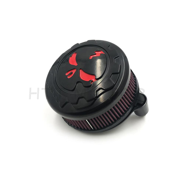 Gear Skull Air Intake Cleaner Kit For Harley 07-17 XL Forty Eight XL1200X Black - HTT Motor