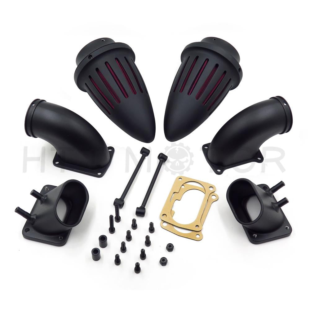 Bullet Dual Air Cleaner Kit Intake Filter For Suzuki Boulevard M109 All year Black