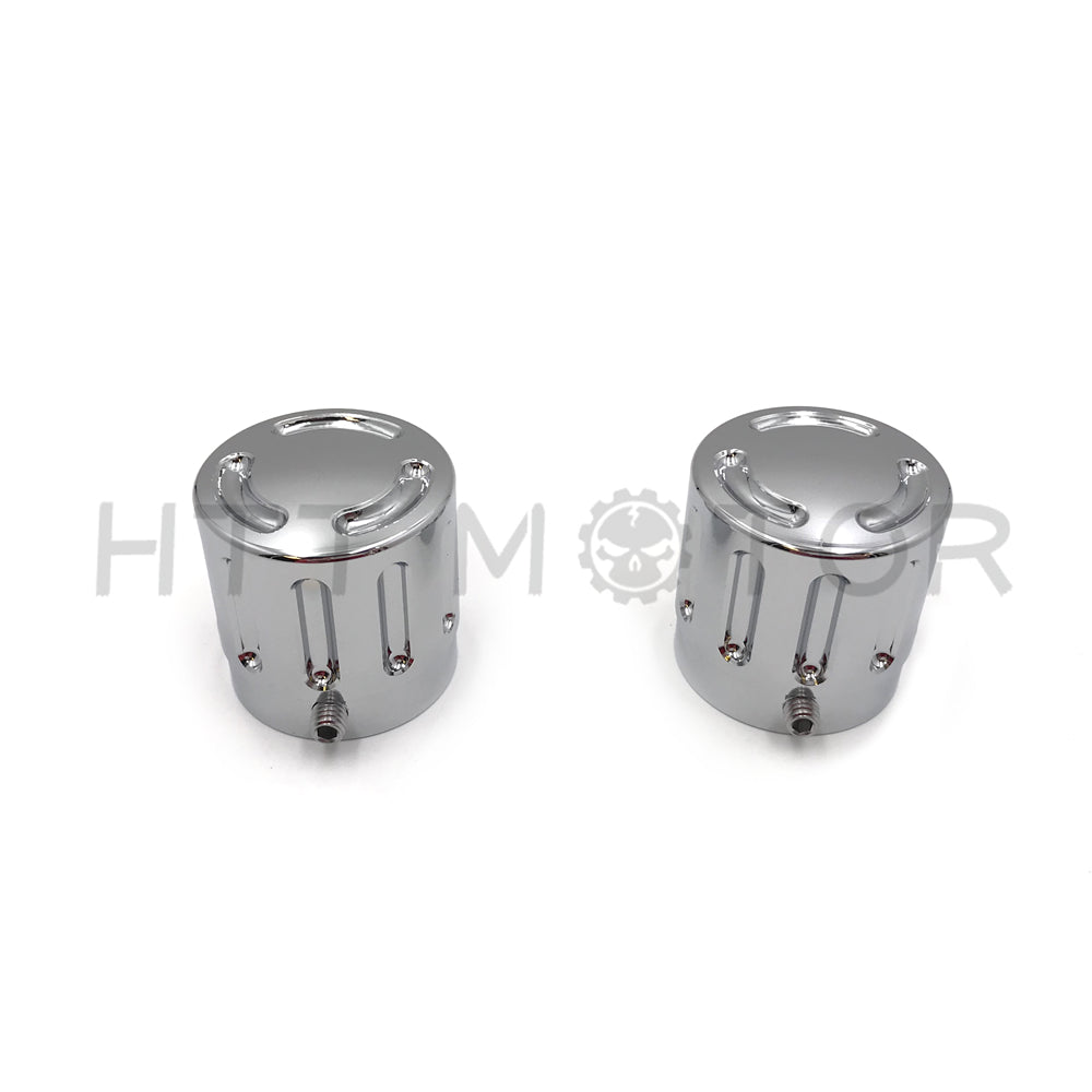Smile 29mm Front Axle Nut Cover Cap For Harley Yamaha Honda Kawasaki Choppers Chrome - HTT Motor