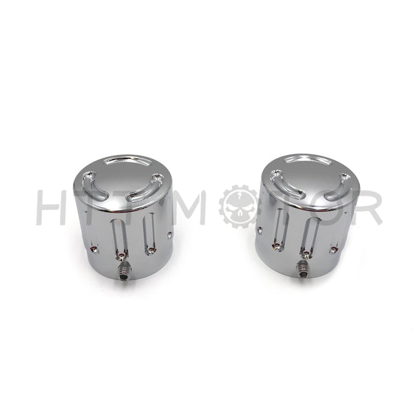 Smile 29mm Front Axle Nut Cover Cap For Harley Yamaha Honda Kawasaki Choppers Chrome - HTT Motor