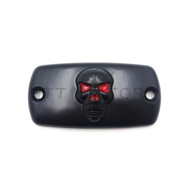 HTTMT- Black Brake Fluid Reservoir Cap Skull For Honda