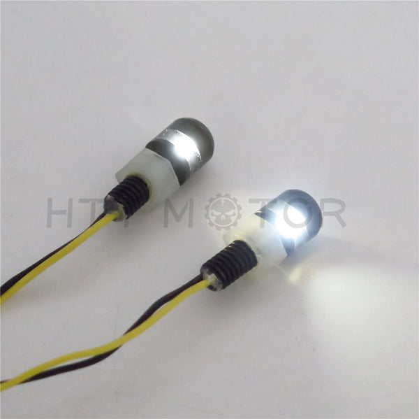 Motorcycle BLACK LED Tag light hex bolt custom chopper license plate light