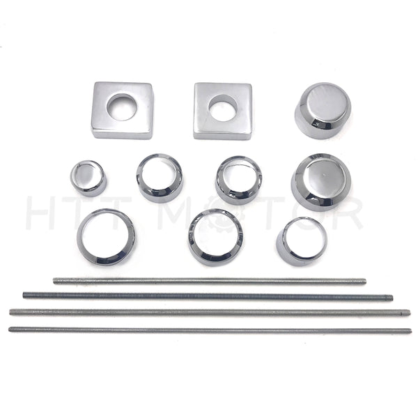HTTMT- Chrome Fork Axle Caps Covers For 1999-2011 Suzuki Gsx-R 1300 R Hayabusa Gsxr1300