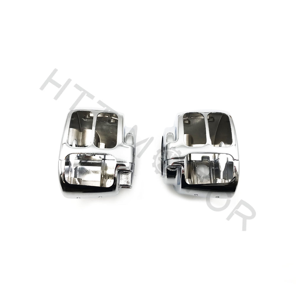 Switch Housing Cover Kit For 14-17 Harley Touring Aftermarket #71500185 Chrome