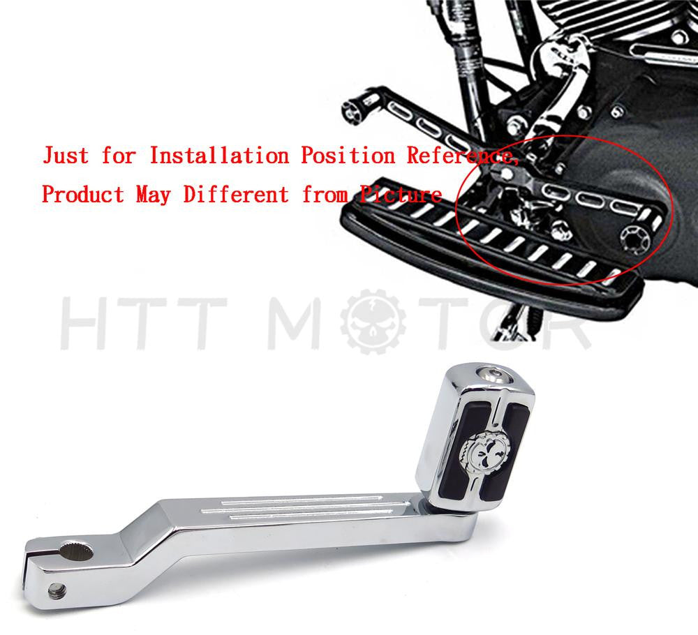 1pc Brand New Chrome Toe Shift Lever SKULL Shifter Peg For Harley Softail FLHT