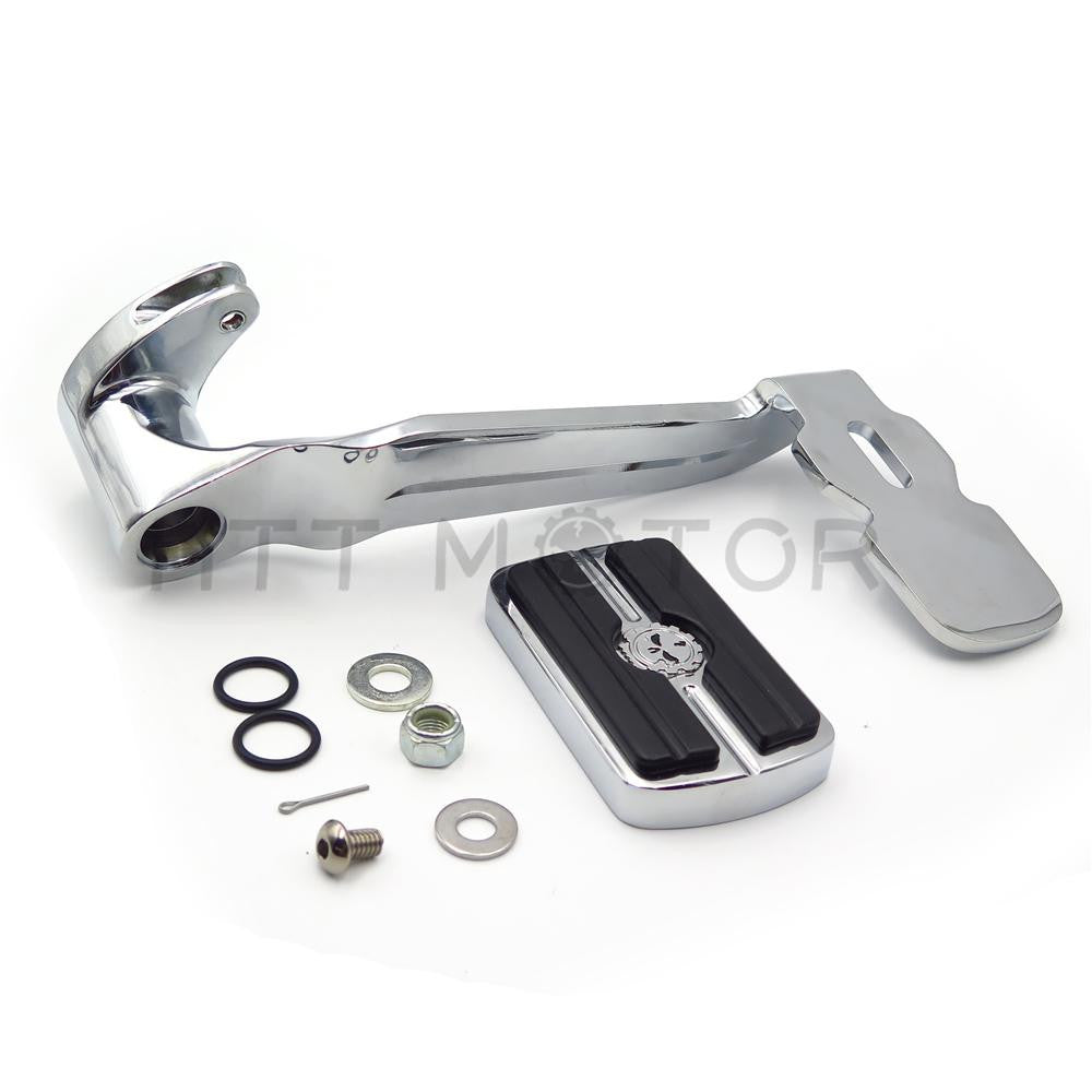 extended brake pedal harley touring Hollow-Out Brake Pedal Foot Lever Footpeg Fit 14-16 Road King Street Glide Chrome