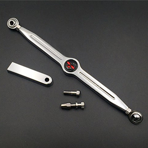 HTT Motorcycle Black Skull Chrome Body Gear Shift Linkage for Harley CVO Electra Glide Fat Boy Heritage Softail