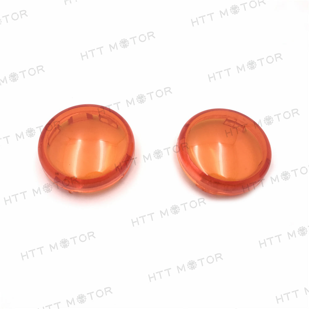 HTTMT- Turn Signal Lens Cover Top For 00-13 Harley Softail Dyna Glide Sportsters Orange