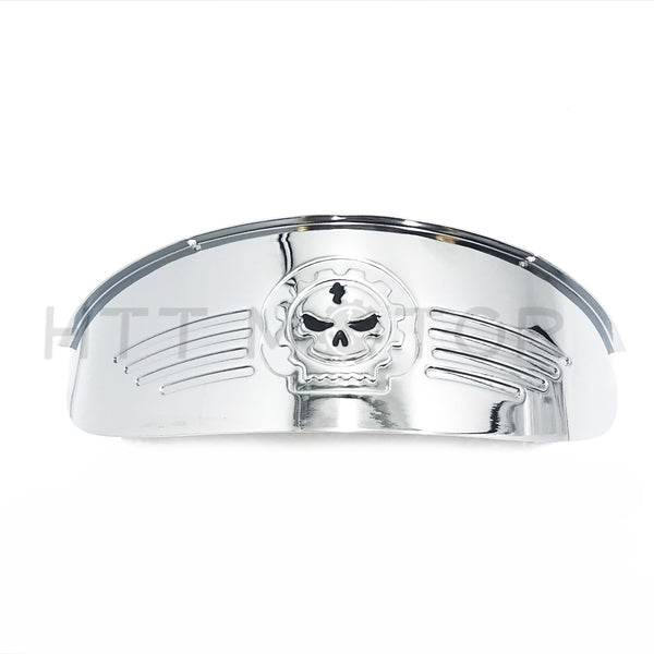 Skull Chrome 7" Headlight Visor Heavy Duty Thick For Harley XL XLH FXR FX