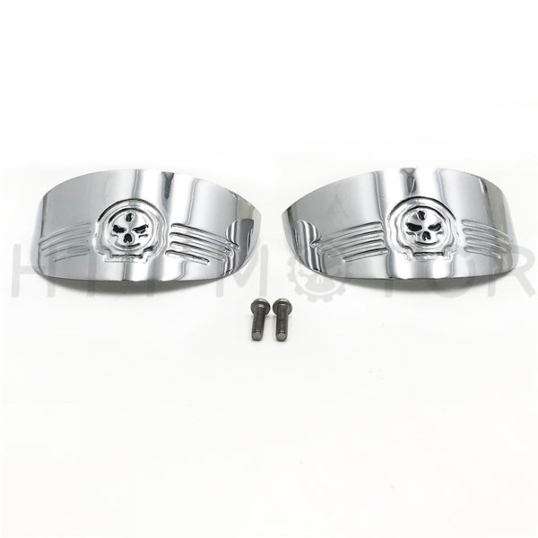 Skull Turn Signal Visors For Harley 86-92 FXRT/86-90 FLST/88-17 FLSTC/94-17 FLHR