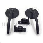 HTTMT Black Pair Jeep Side Mirrors Fits Jeep Wrangler TJ & JK 1997-2017
