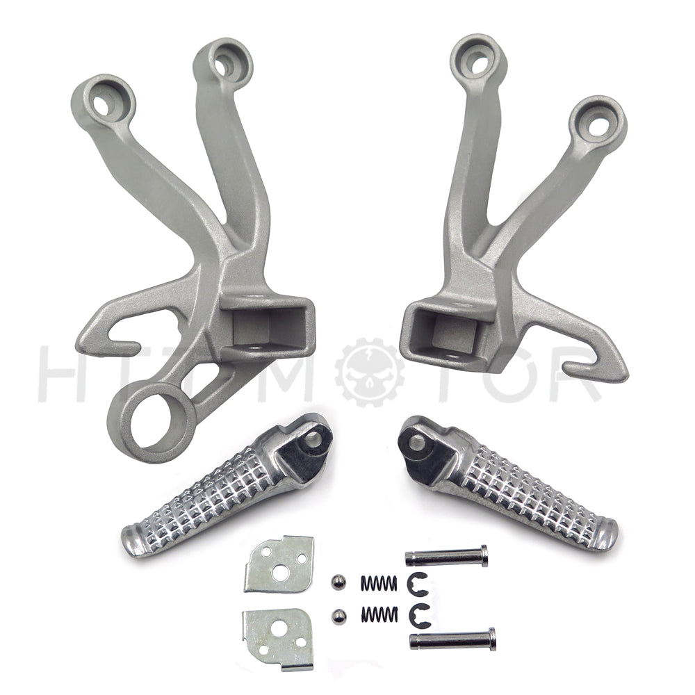 HTTMT- Foot Rest Pegs Brackets For 2003-2004 Honda F4 Rear Matte Silver