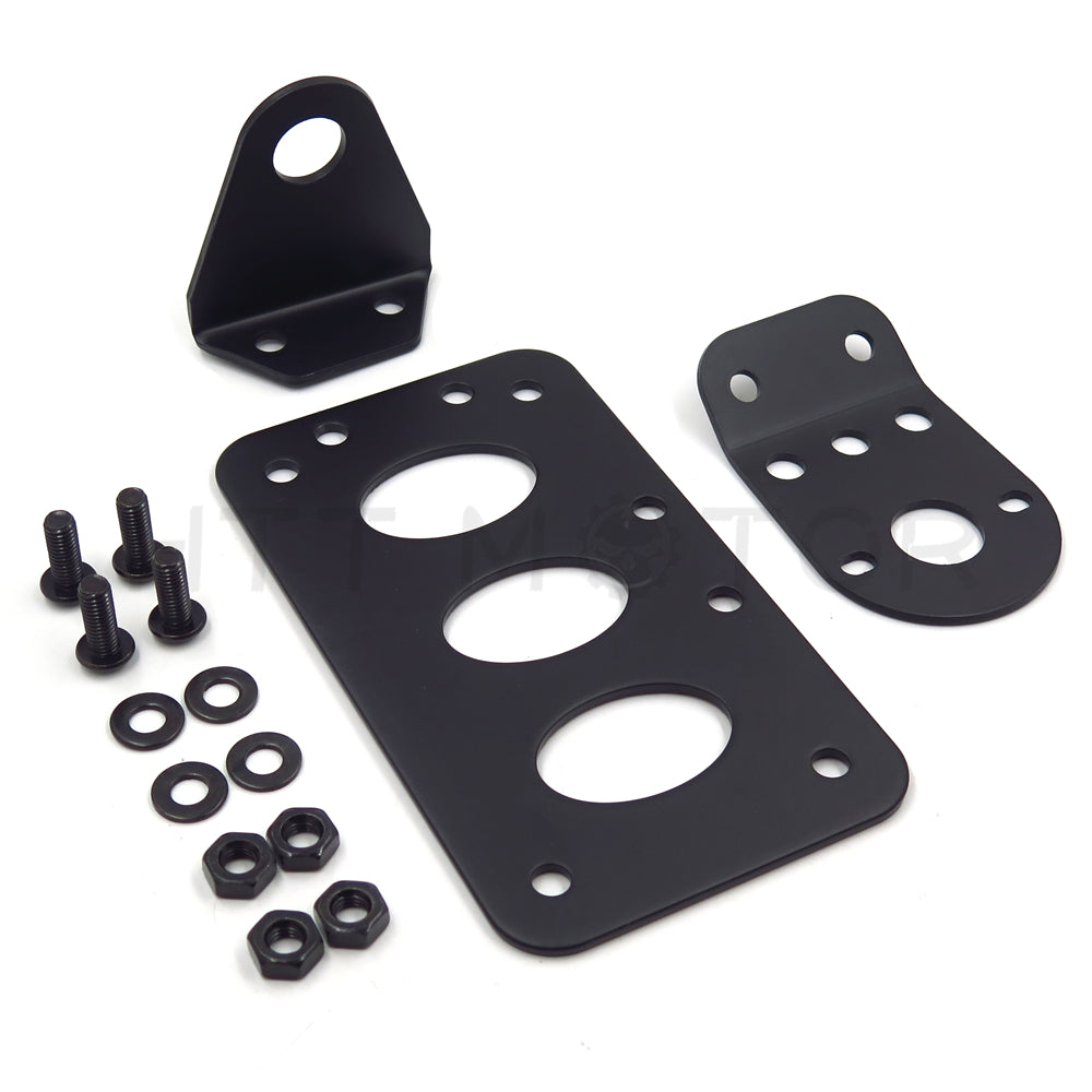 Motorcycle License Plate Holder License Bracket For Harley Bobber Chopper Black - HTT Motor