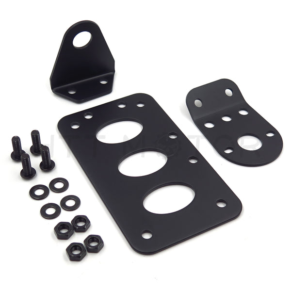 Motorcycle License Plate Holder License Bracket For Harley Bobber Chopper Black - HTT Motor