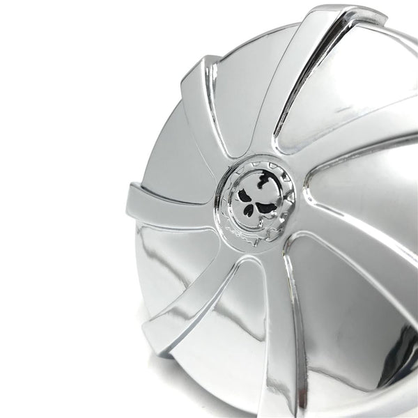 GAS CAP CHROME FLAME CUSTOM SKULL FOR HARLEY 84-15 FUEL TANK SCREW IN