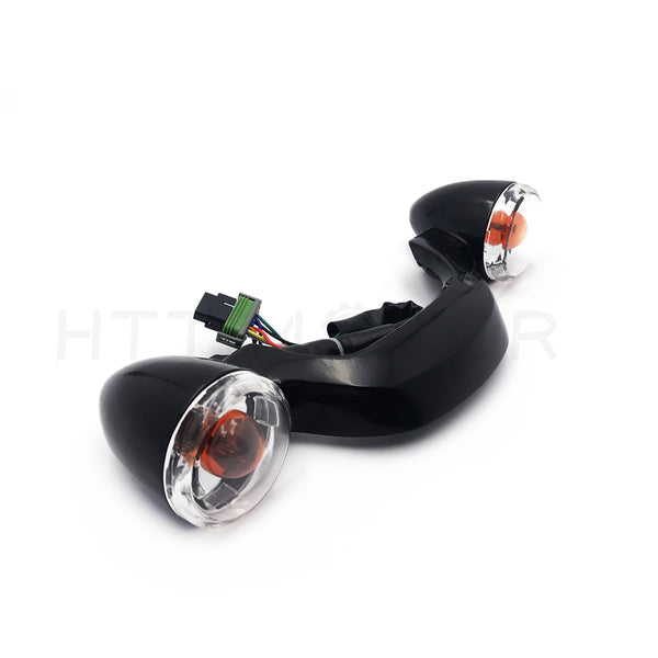 HTTMT Black Bullet Rear Light Bar Kit with Clear Lenses