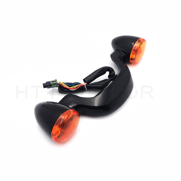 HTTMT Black Bullet Rear Light Bar Kit with Amber Lenses