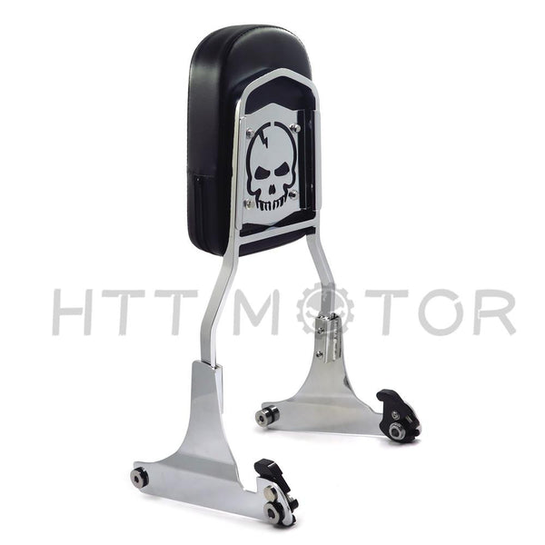 Chrome Detachable Sissy Bar Backrest For Harley Softail FLSTN Fat Boy FLSTF