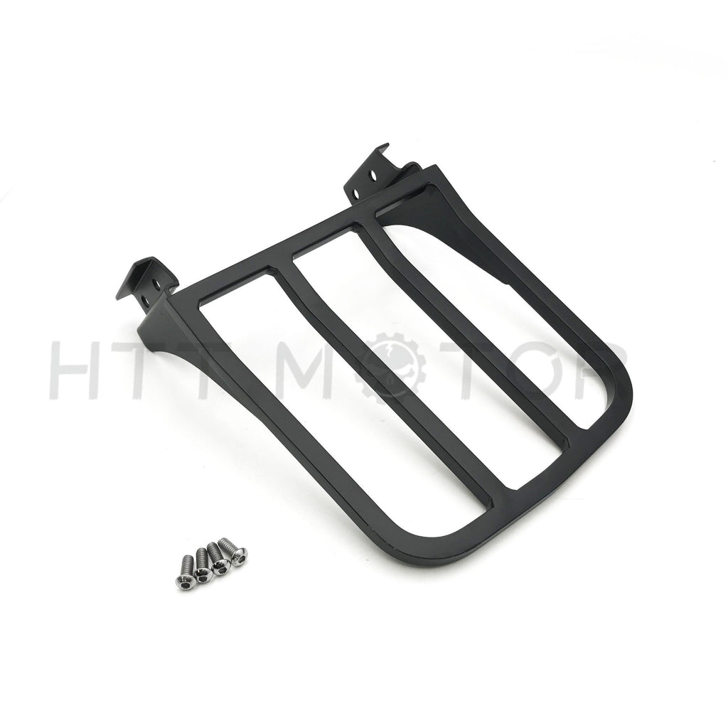 Detachable 2 Up Rear Luggage Rack For Harley 04-later XL 02-05 Dyna Flat Black