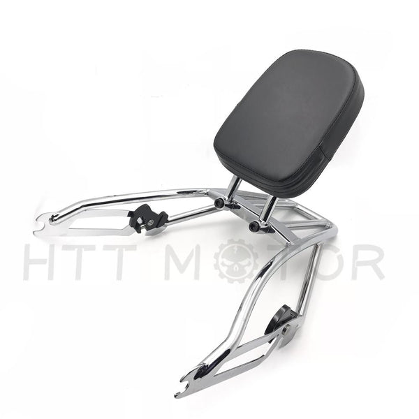Chrome Sissy Bar Backrest Two-Up Luggage Rack For Harley Street XG500 XG750 15-17