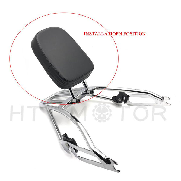 Chrome Backrest NO Luggage Rack for Harley Street 500 750 XG500 XG750 15-17