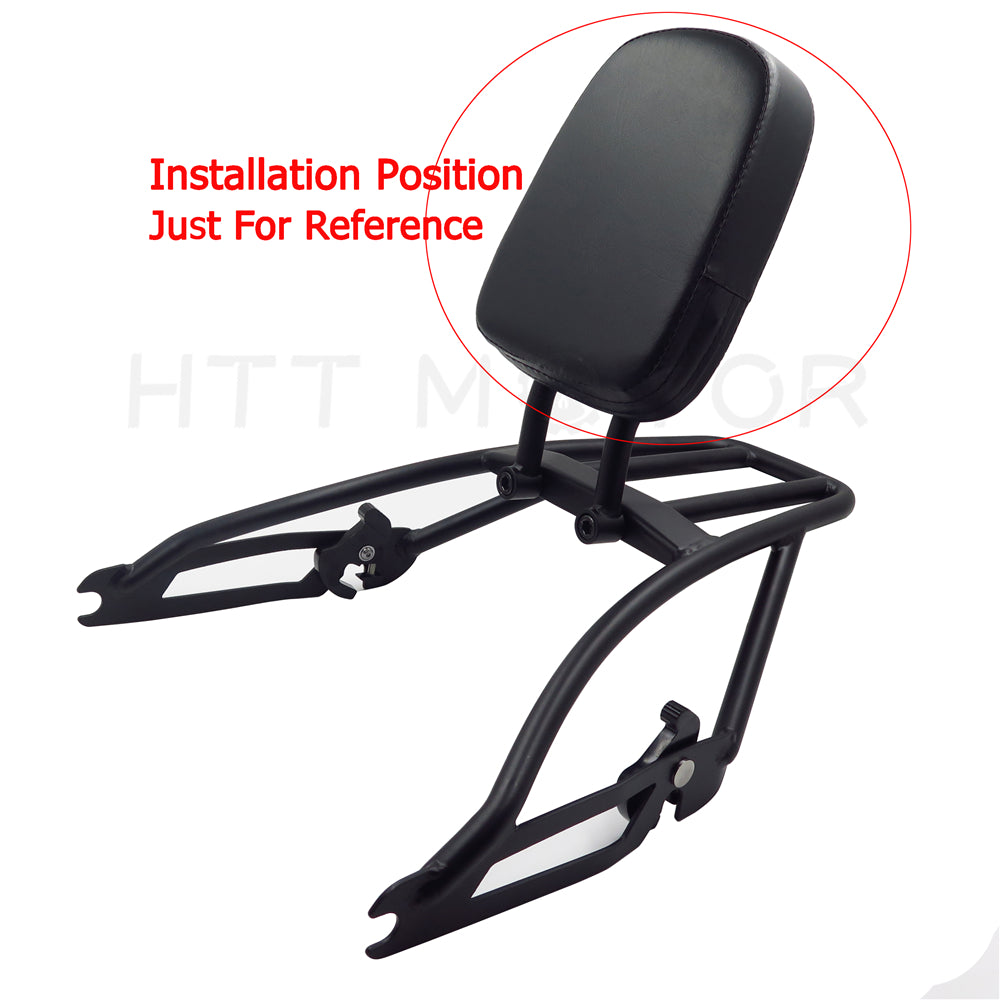 HTTMT- Sissy Bar Backrest Cushion Pad Custom For Harley Street XG500 XG750 15-17