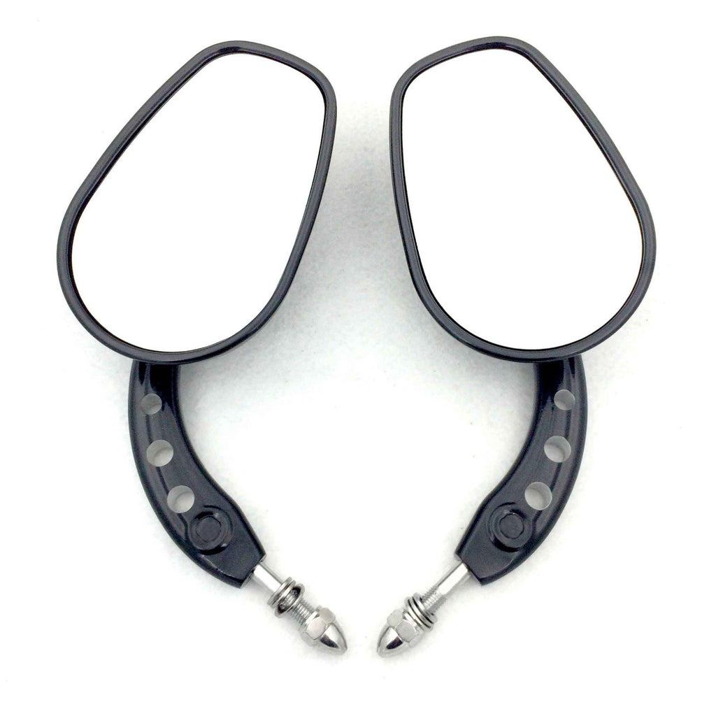 HTT Motorcycle Black Big Mirrors For 1984 and up Harley Davidson Touring Street Glide Road Glide Special Electra Glide Ultra Classic Ultra Limited