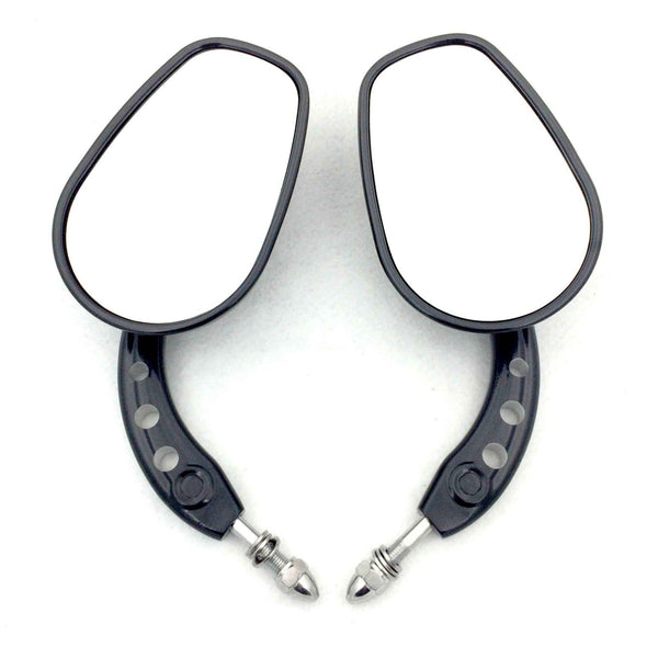 HTT Motorcycle Black Big Mirrors For 1984 and up Harley Davidson Touring Street Glide Road Glide Special Electra Glide Ultra Classic Ultra Limited