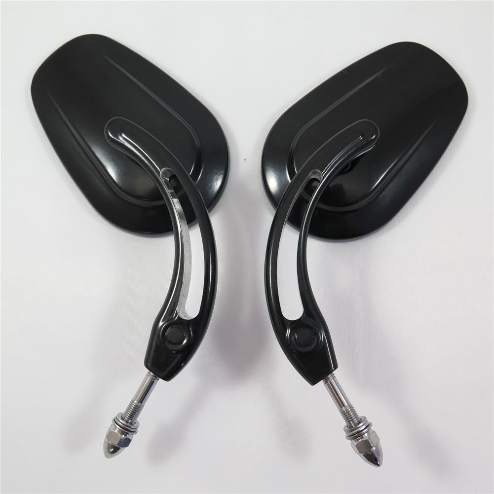 HTT Chrome Big Mirrors For 1984-2017 Harley Street 500 750 Low Rider SuperLow Iron 883 1200 Custom Roadster XL883R XL1200V