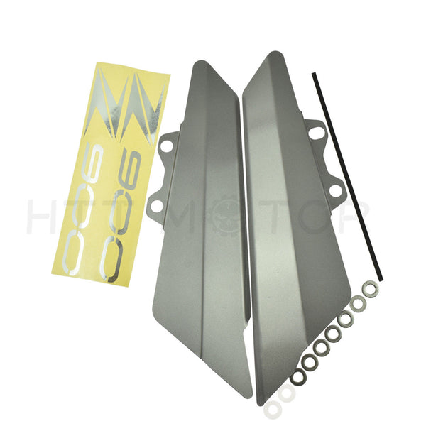 HTTMT- 2X Fuel Tank Side Decorative Protector Guard Cover For Kawasaki Z900 2017 Titanium