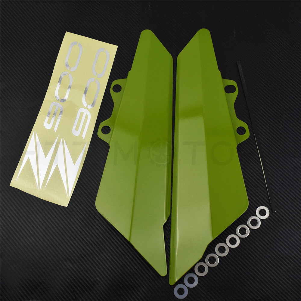 HTTMT- CNC Fairing Side Panel Cover Plate Left Right For Kawasaki Z900 ABS 2017 Green
