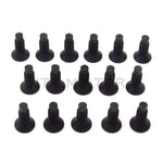 JEEP CJ WRANGLER YJ AND TJ 76-06 WINDSHIELD FRAME BLACK ALLEN SCREW SET OF 16