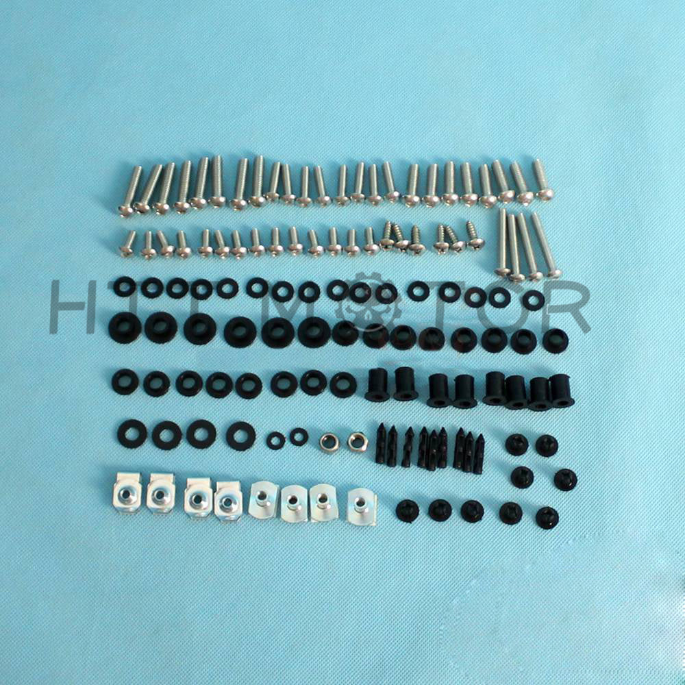 HTTMT- Complete Fairing Bolt 119 Hardware Kit Screw Washer For Honda CBR1000RR 08-12