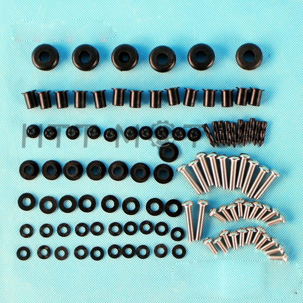 HTTMT- Fairing Bolt Kit Screws Bolts Stainless Fastener For Kawasaki Ninja ZX-6R 03 04