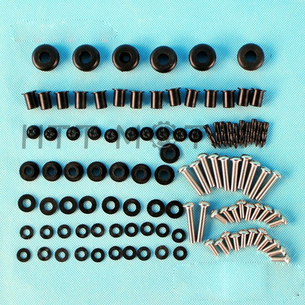 HTTMT- Fairing Bolt Kit Screws Bolts Stainless Fastener For Kawasaki Ninja ZX-6R 03 04