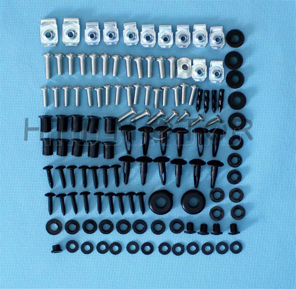 HTTMT- 109Pcs Fairing Bolt Kit Body Work Screws For Suzuki GSX-R 600 750 06 2007 CD BK