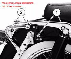 Chrome Luggage Rack Docking Hardware Kit For Harley Street Glide Tour Pack 1997-2008
